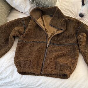 Vici olive green Fleece Jacket